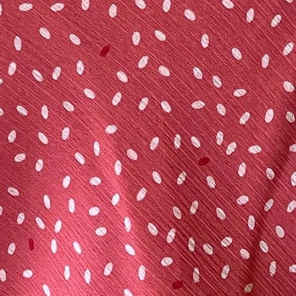 Covington Sheer lightweight, pink, white and red two piece skirt set - Picture 10 of 11